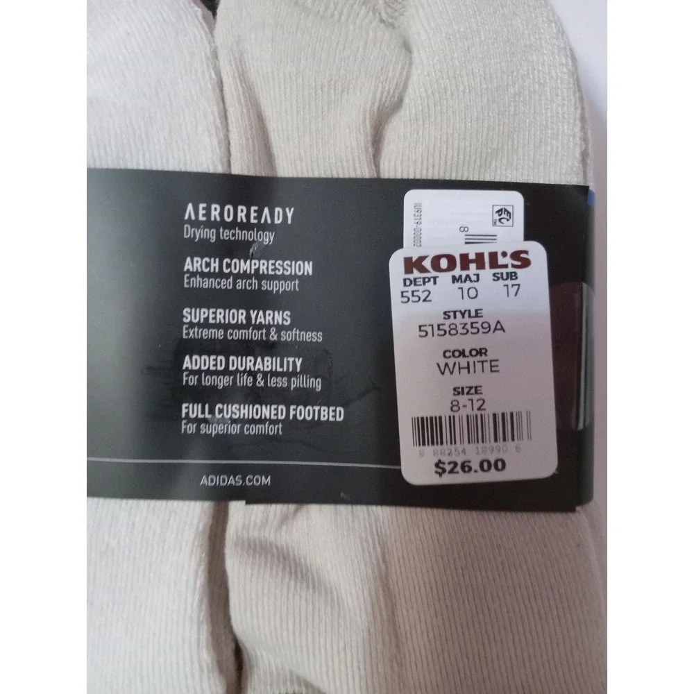Adidas‎ No Showsocks 6 Pair Men 6-12
